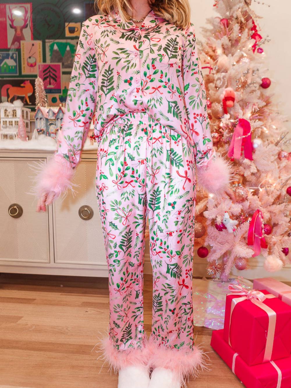 Barbie Pink Christmas Holiday Pajamas