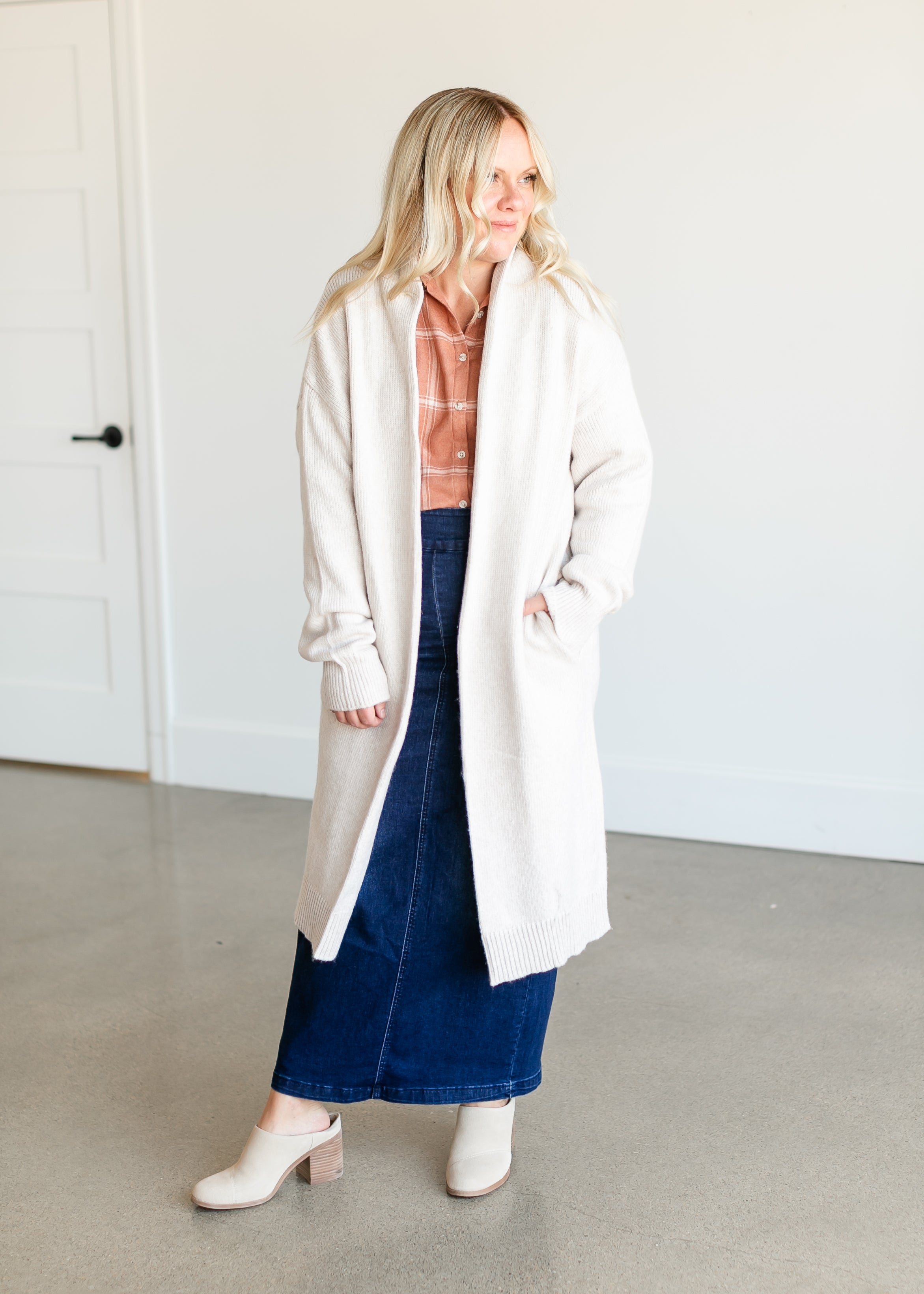 Phoebe Duster Open Front Sweater